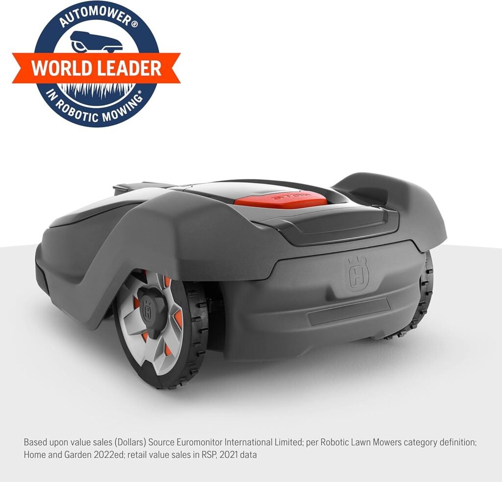 Husqvarna Automower 430X Robotic Lawn Mower with GPS Assisted Navigation, Automatic Lawn Mower with Self Installation and Ultra-Quiet Smart Mowing Technology for Medium to Large Yards (0.8 Acre)